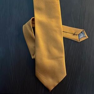 Mens tie. Orange/gold.